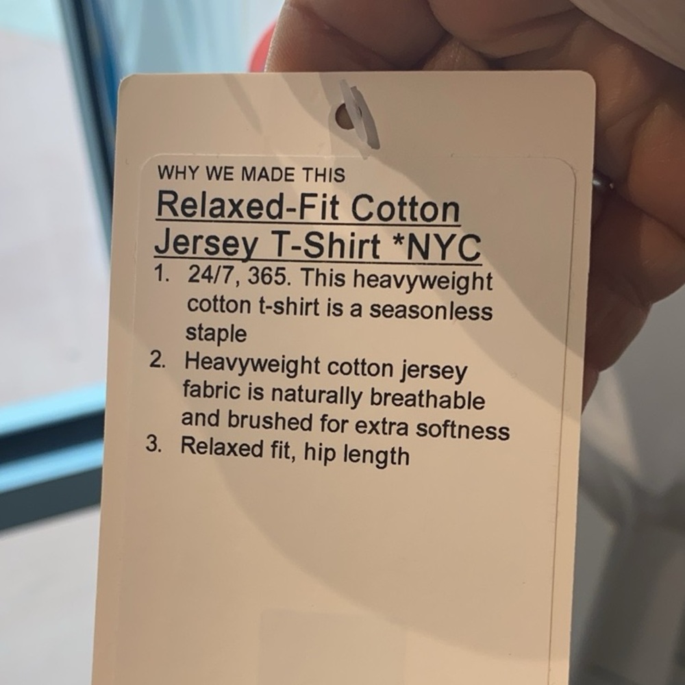 Lululemon Relaxed-Fit Cotton Jersey T-Shirt *Graphic New York - Picture 2 of 2